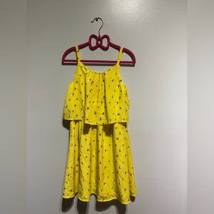 Nautica Bright Yellow Kids Dress with Fun Pattern